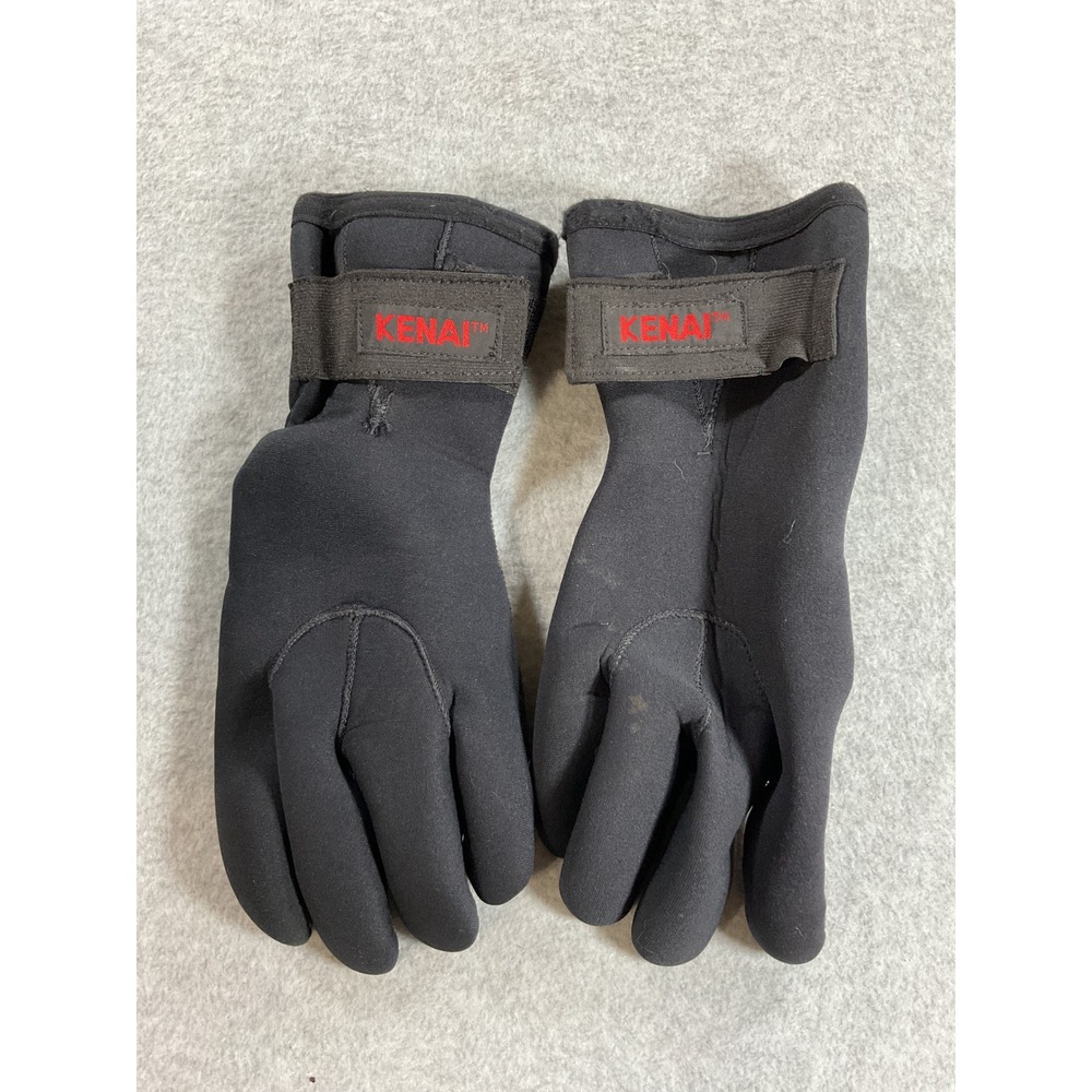 Kenai Neoprene Fishing Gloves Black XL Fleece Lined Winter Water Sports Grip